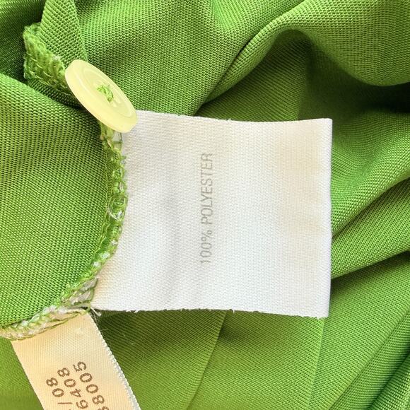 Adidas Green Short Sleeve Polo Shirt Mens Large Climalite Golf Slits bilaterial - Picture 6 of 8